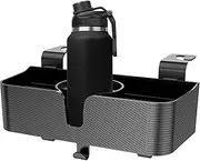manhegari Headrest Organizer for Backseat | Backseat Food Drink Storage Rack | Seat Back Storage Box with Hooks, Multi-Functional Drink Pocket Food Snack Phone Holder for Kids, Car Travel Accessories