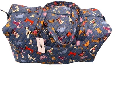 Vera Bradley Bark Park (Dogs) Large Travel Duffel NWT