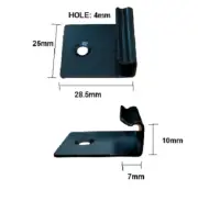 Starter Clips Composite Deck Fixings WPC Black Steel Decking 10mm U-clip Edge