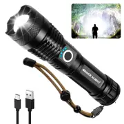Rechargeable Flashlights, High Lumen Super Bright 150000 Lumens, LED Flashlig...