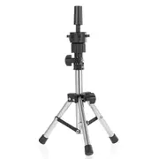 Adjustable Hairdressing Tripod False Head Hairdresser Training Head False Stand Hair Wig Mold Clamp
