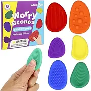 Pack of 6 Fidget Toys, Sensory Stones, Sensory Toy, Anti-Stress Toy, Tuning Toys, Autism, Stress Soothing Toy for Children and Adults