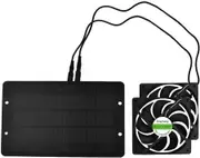 2 Fans 10W 4.7inch Dual Fans Solar Panel Kit 4m Extention Cord Energy Saving Ventilator Chicken Coop Greenhouse Shed Ventilation Cooling