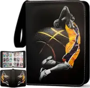 Football Card Binder 900 Pockets, 50 Sleeves Large Football Binder 3 Ring Zip...