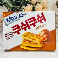 在飛比找蝦皮購物優惠-韓國 Orion 好麗友 千層蘇打餅乾 焦糖風味 12小袋入