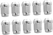 COMPUKAS 20pc Wheel Lug Nuts Steel Flanged Surface and Acorn Seat Auto Wheel Modification Treated for Strength Rust-resistant