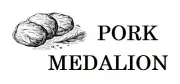 Pork Medallion, Label, Commercial, Food, B/W, Meat Takeaway, Asian, Indian