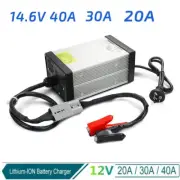 14.6V 20A/30A/40A AC/DC Li-ion Battery Smart Charger for 12V Lithium ion LiFePO4