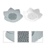 2 Pcs Soap Dispenser Rubber Soap Mat Soap Saver Draining Soap Tray