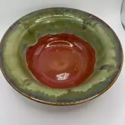 Studio Pottery Glazed Bowl with Crosses