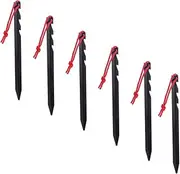 BCOATH 6pcs Adjustable Outdoor Tent Pegs Sturdy Tent Stakes for Camping Lightweight Portable for Outdoor Activities Durable Corrosion Resistant