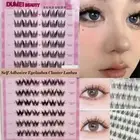 6 Rows Cluster Lashes No Glue Soft Idol Lash Clusters Self Adhesive Lashes