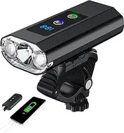 Bike Light Bicycle Lights Front - USB Type C Rechargeable, Recharge Your Phone, Bicycle Headlight Lights Front Lights Led Lights Super Bright