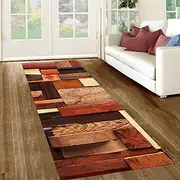 Runner Rug Long Hallway Runner Rug Soft Washable Non-Slip Contemporary Entryway Mat, Area Rug for Living Room Bedroom Corridor Hardwood Floors Mat - Customisable (Size : 2.6ft×11.5ft/80×350cm)