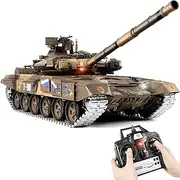 Supdex 1/16 RC Tank, 2.4GHz Metal T90 Remote Control Tank