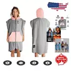 Unisex Hooded Changing Robe - Comfortable Beach Towel with Private Zipper Design