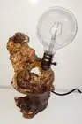 Bedside table Lamp Rustic Handmade Vintage E27 Edison screw one only made