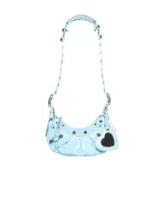Balenciaga XS Le Cagole Zipped Shoulder Bag One size light blue