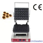 Egg Tarte Pie Waffle Machine Maker Automatic Commercial Dessert 30 Round Shell