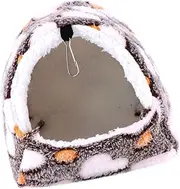 GANAZONO Hanging Hamster Hammock for Pets Cozy Cotton Bed with Hanger Warm Bedding Nest for Dwarf Hamsters for Relaxation and Play Present for Hamster Lovers