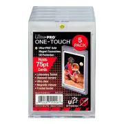 ULTRA PRO ONE TOUCH - 75PT -UV w/Magnetic Closure 5 PACK