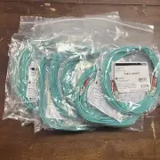 8 LOT - Legrand VS 10M LCLC OM4 DPX PVC Multimode Fiber Optic Patch Cable OM4