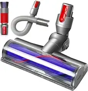 Quick-Release Replacement Head Kit Compatible with Dyson V7 V8 V10 V11 V15 Cordless Vacuums for Hardwood Floor Carpets with Flexible Extension Hose and Dust Brush