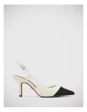 [Wittner] Lane Leather Slingback in White/Black