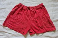 在飛比找Yahoo!奇摩拍賣優惠-紅色 短褲 睡褲 安全褲 內搭褲 女裝 二手衣 童裝 兒童短