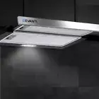 Devanti Rangehood Range Hood Stainless Steel Kitchen Canopy 60cm 600mm Black