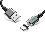 T Tersely USB Type C Cable, Magnetic 1M Braided USB A to USB C Data Charger Cable for Samsung Galaxy S22 S21 Note 20 Ultra/Plus/Fold/Flip 4, MacBook Pro 2016, Google Pixel 6a/6pro/7