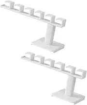 STOBAZA 2Pcs Baseball Cap Organizer Wall Mounted Hat Rack with Adhesive Hooks for Space Saving Modern Design for Bedroom Closet Office and School Storage