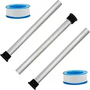 3-Pack RV Water Heater Anode Rod 9.25" x 3/4" NPT Magnesium Anode Rod Suburban & Mor-Flo RV Water Heater with Seal Teflon Tape