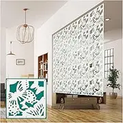 Hanging Room Divider, Semi-Privacy Wood Plastic Partitions Panel Screen,Anti-Cracking Restaurant Study Room Hall Decoration Screen,29x29cm
