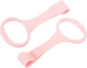 SAFIGLE Portable Baby Pull up Rings：Pull up Rings for Playpen Pink Baby Walking Exercise Assistant Tools - Infant Standing Training Tool for 1-3 Years