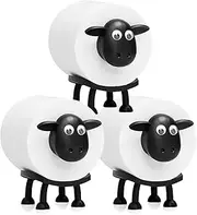 Sheep Toilet Paper Holder, Funny Toilet Paper Holder, 3D Printed Black Sheep (3Set)