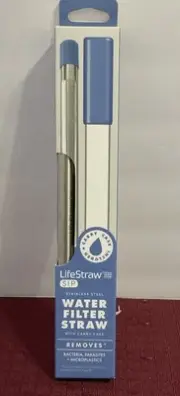 Stainless Steel Drinking Straw Life Water Filter New #3