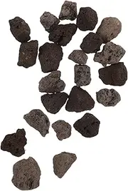 Gogogmee Real Volcanic Gravel Basalt Stones for Fire Pit BBQ Grill Campfire 200g Bag