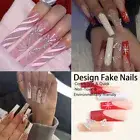 Christmas Ballerina False Nails Press on Nails False Nail Nail Tips Girl