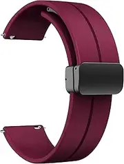 ONE ECHELON Quick Release Watch Band Compatible With Mobvoi Ticwatch Pro 2020 Silicone Band, Adjustable Clasp Replacement Strap
