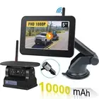 Magnetic Solar Wireless Backup Camera 1080P DVR 5" Monitor Reverse for Truck RV