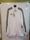 NWT Adidas 2XL White Climalite Track Jacket
