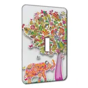 Elements of Space Elephant Tree of Life Cutout Metal Wall Plate Switch AC Decora