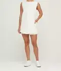 Bad Birdie Golf Women’s Mirabel Dress Cattail Whisper White Sleeveless Pocket XL