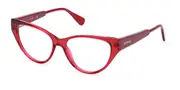 Max & Co. MO5071 075 Women’s Glasses Red Size 53 - Private Health Rebate - Blue Light Block Available