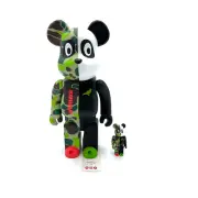 BE@RBRICK x Atmos x STAPLE #3 100% & 400% Camo Panda Set 2020