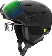 Smith Survey MIPS Snow Helmet - Adult - Medium / Matte Black | ChromaPop Green