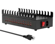 300W Charging Station for Multiple Devices, 24 Port USB C Fast Charging Stati...