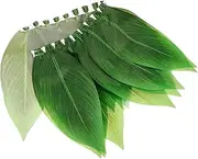 HAWILLOSCH 's Grass Skirt Tropical Party Decorations Hawaiian Hula Costume Outfit Stage Costume Skirt Simulated Skirt Hawaiian Lei Pool Garland Hawaii Dressing Green