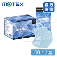 在飛比找PChome24h購物優惠-【MOTEX 摩戴舒】鑽石型超立體醫用口罩 MEN 經典成人